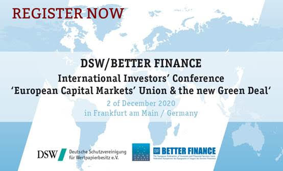 BETTER FINANCE General Assembly on 1st of December 2020